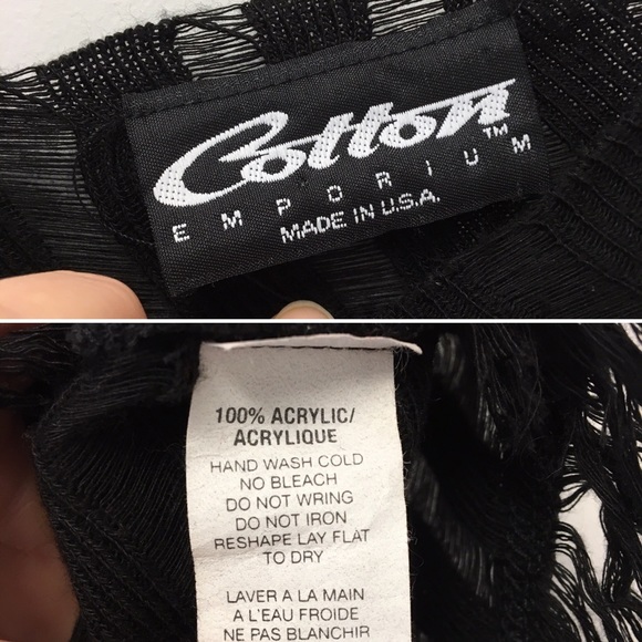 Beautiful Cotton Emporium open weave poncho - Picture 3 of 8